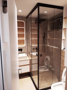 душ кабина с двойно плъзгане