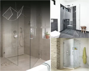 Душ кабина с фикс и врата на ъгъл | baccabg.com