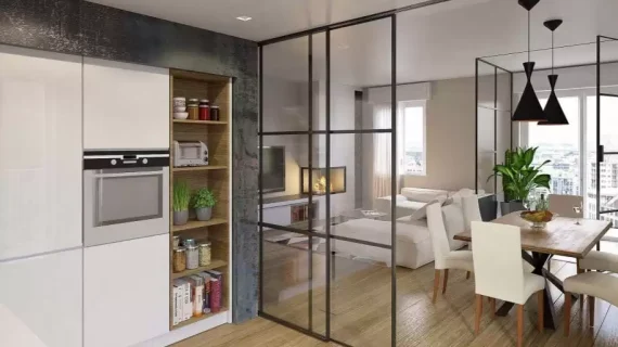 Стъклени прегради в интериора: функционалност и стил във всеки детайл