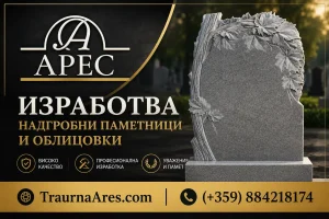 Изработва надгробни паметници и облицовки TraurnaAres.com град Пазарджик
